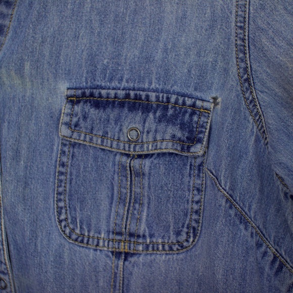 Vintage 90s grunge denim button up shirt - Picture 13 of 15